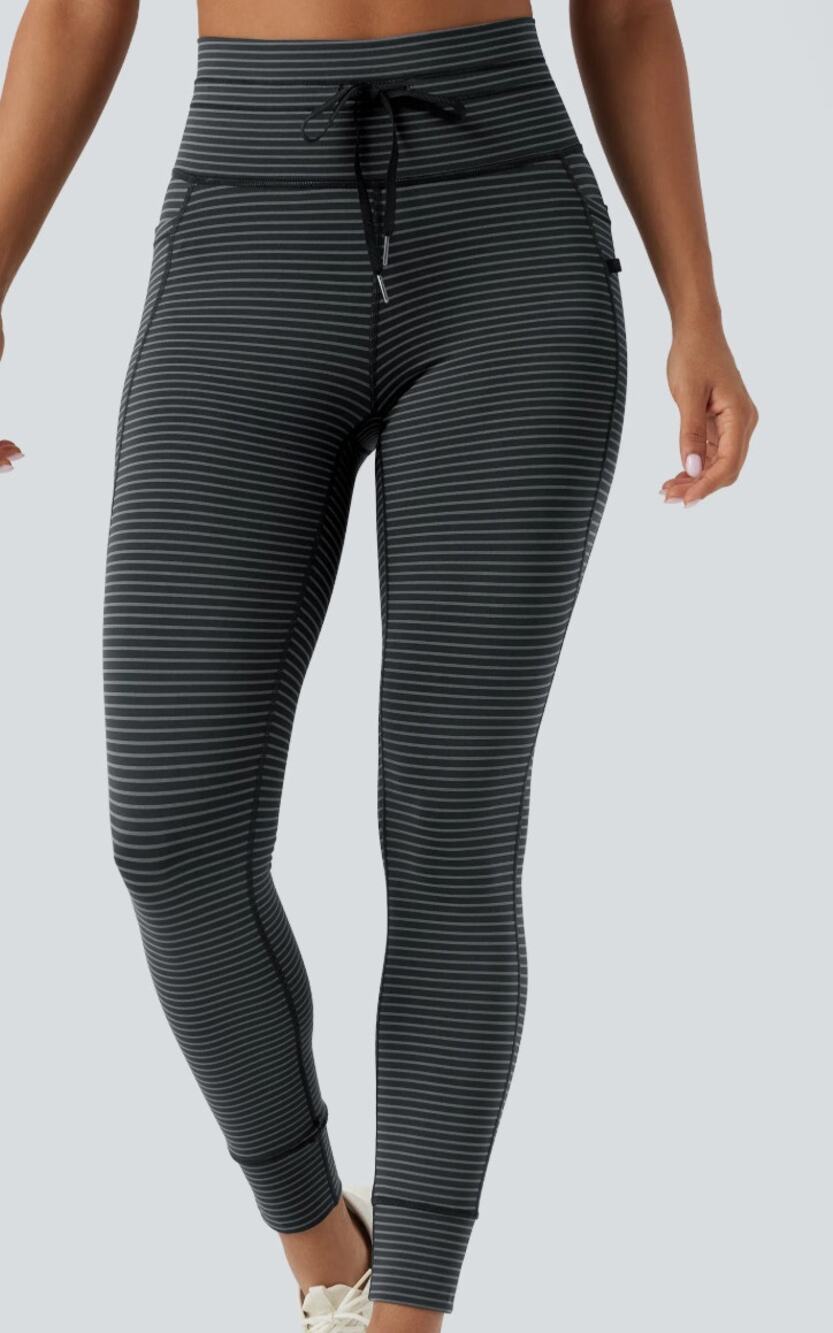 New Halara High Waisted Drawstring Yoga Leggings w/ Pockets Full Length S